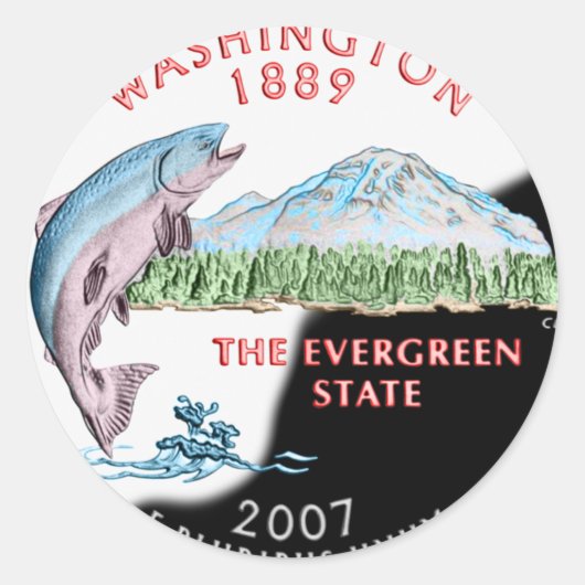 Rond Sticker Washington (Devant)
