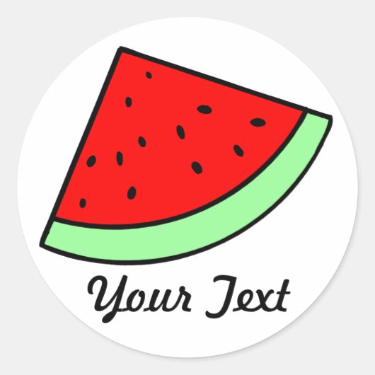Rond Sticker Watermelon personnalisable (LIGHT) (Devant)