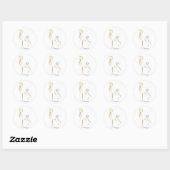 Rond Sticker Waterpolo (Feuille)