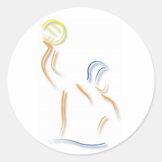 Rond Sticker Waterpolo (Devant)