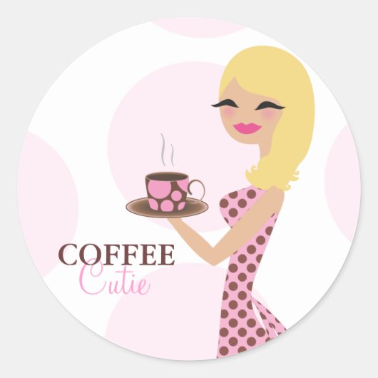 Rond Sticker Wavy 311 Café Blonde (Devant)