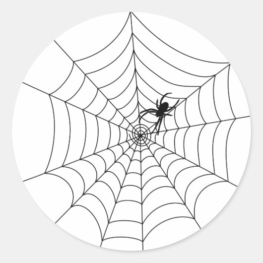 Rond Sticker Web Spider (Devant)