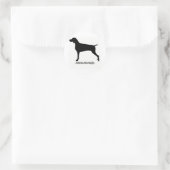 Rond Sticker Weimaraner (Sac)