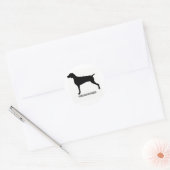 Rond Sticker Weimaraner (Enveloppe)