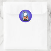 Rond Sticker Westie Trick or-Traite (Sac)