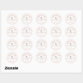 Rond Sticker Whimsical Baking Delft (Feuille)