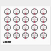 Rond Sticker Whimsical Custom Bakery (Feuille)