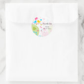 Rond Sticker Whimsical Garden "Save the Date" (Sac)