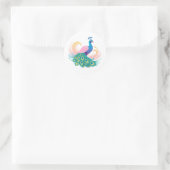 Rond Sticker Whimsy Peacock (Sac)