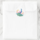 Rond Sticker Whimsy Peacock (Sac)