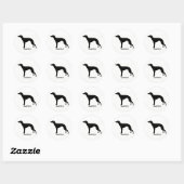 Rond Sticker Whippet (Feuille)