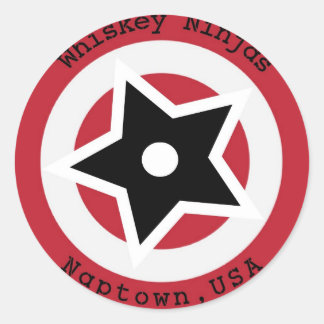 Rond Sticker Whiskey Ninjas