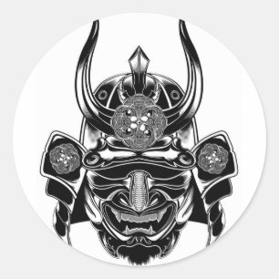 Rond Sticker Wicked Samurai