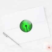 Rond sticker wifi brillant (Enveloppe)
