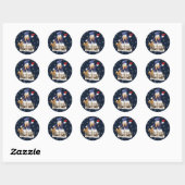 Rond Sticker Winter Wonderland (Feuille)