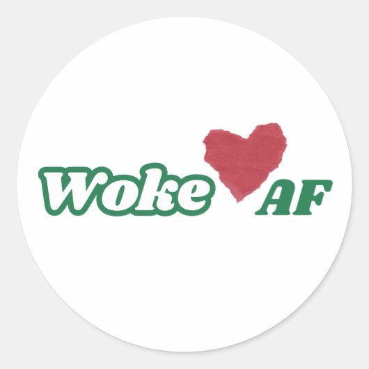 Rond Sticker WokeAF (Devant)