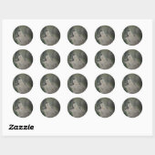 Rond Sticker Wolf (Feuille)