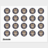 Rond Sticker Wolf (Feuille)