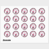 Rond Sticker WP Cupcake Wild (Feuille)