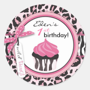 Rond Sticker WP Cupcake Wild