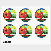 Rond STICKER WQ #2 : Tomate Reine Saucy. (Feuille)