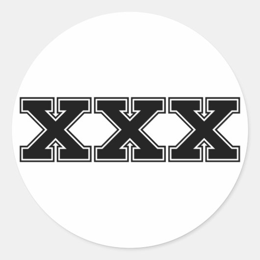 Rond Sticker XXX (Devant)