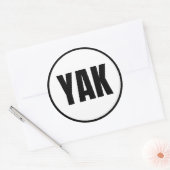 Rond Sticker YAK - Yakutat Classic Round (Enveloppe)