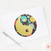 Rond Sticker Yin et Yang (Enveloppe)