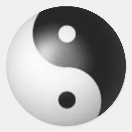 Rond Sticker Yin & Yang (Devant)