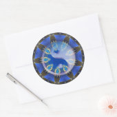 Rond Sticker Yin Yang Serpent Circle Mandala (Enveloppe)