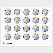Rond Sticker Yin Yang Sun/Moon (Feuille)