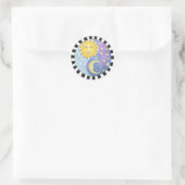 Rond Sticker Yin Yang Sun/Moon (Sac)