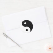 Rond Sticker Ying Yang Peace (Enveloppe)