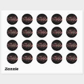Rond Sticker YOGA (Feuille)
