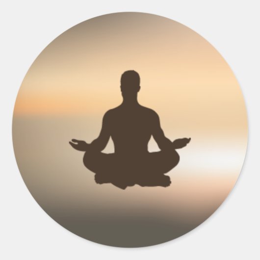 Rond Sticker YOGA classique (Devant)