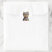 Rond Sticker Yorkshire Terrier (Sac)