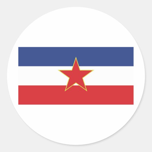 Rond Sticker Yougoslavie (Devant)