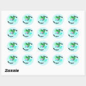 Rond Sticker Yule cool (Feuille)