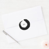 Rond Sticker Zen Noir (Enveloppe)