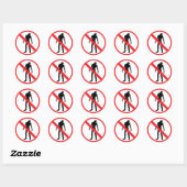 Rond Sticker Zombie (Feuille)