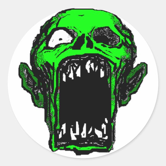 Rond Sticker Zombie (Devant)
