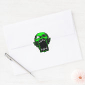 Rond Sticker Zombie (Enveloppe)