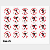 Rond Sticker Zombie (Feuille)