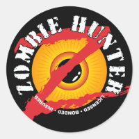 Sticker Zombie Hunter Badter