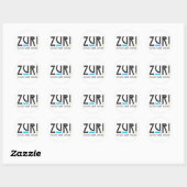 Rond Sticker Zuri (Feuille)