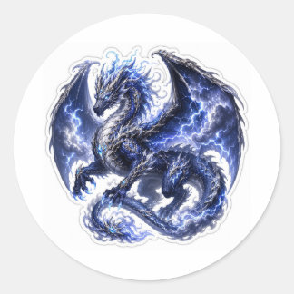 Rond Storm Dragon Sticker