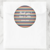 Rond Stripes, Sticker Merci (Sac)