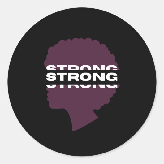 Rond Strong ⎢Personalized Sticker (Devant)