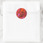 Rond "Study in Reds" Résumé Sticker Design (Sac)