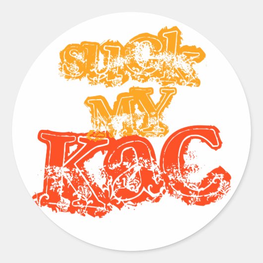 Rond Suck My KaC Sticker (6 pièces) (Devant)